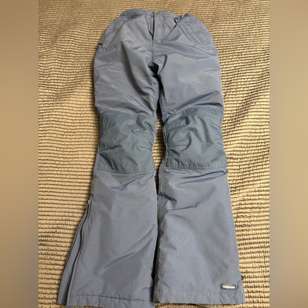 Lands End Kids Snowpants 16 short Navy